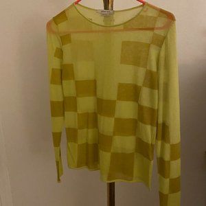 Paloma Wool Pixel Check Long-Sleeve Top